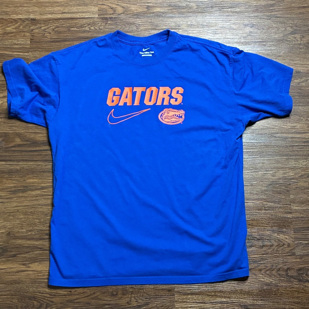 Nike Florida Gators T-Mens Large Blue Excellent Loose Fit DR7130-480